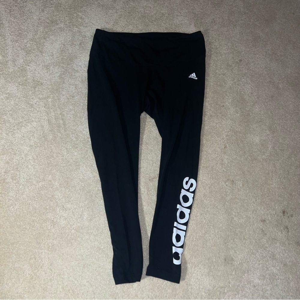 Black Plus Size Adidas Leggings 2XL Like New